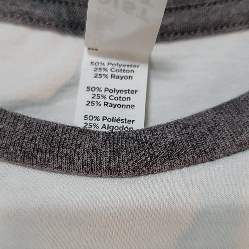 Grey & white Raglan (Randy) shirt - Picture 5 of 5